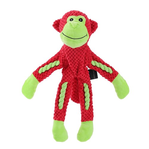 PLUSH MONKEY W/ ROPE SKELETON
