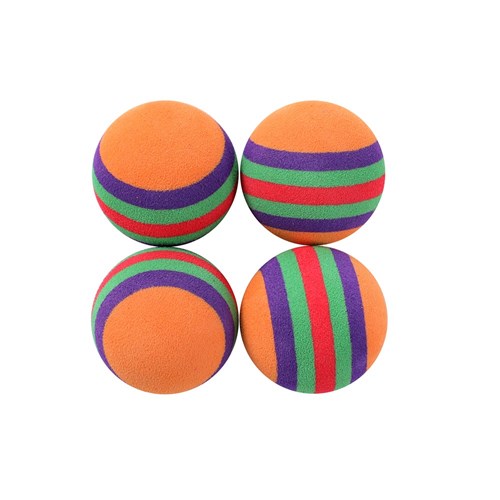 POUNCE FOAM BALLS CAT TOY 4PK