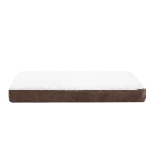 ORTHOPEDIC PET BED BROWN SUEDE