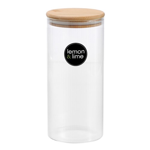 CAMDEN RIBBED GLASS JAR