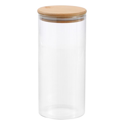 CAMDEN RIBBED GLASS JAR