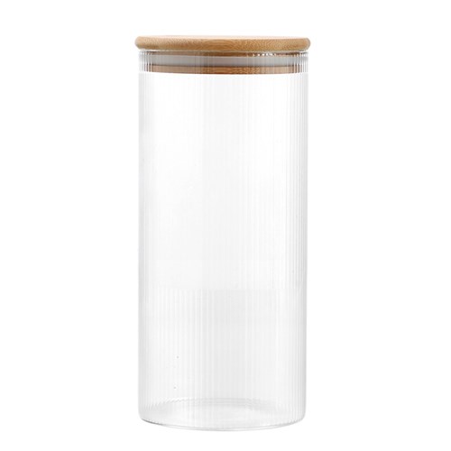 CAMDEN RIBBED GLASS JAR