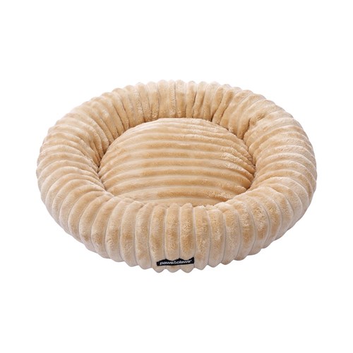 RIBBED CHINCHILLA ROUND BED