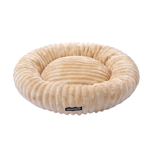 RIBBED CHINCHILLA ROUND BED