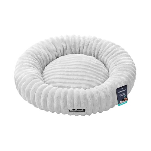 RIBBED CHINCHILLA ROUND BED