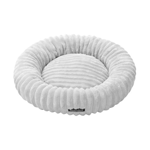 RIBBED CHINCHILLA ROUND BED