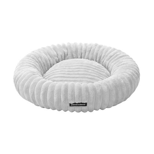 RIBBED CHINCHILLA ROUND BED