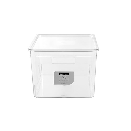 CRYSTAL STORAGE BOX LIDDED 20L