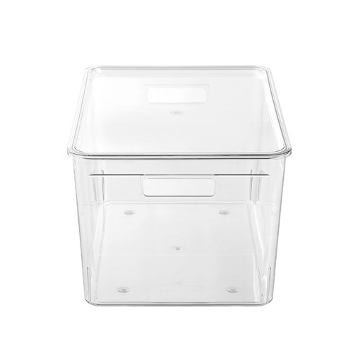 CRYSTAL STORAGE BOX LIDDED 35L
