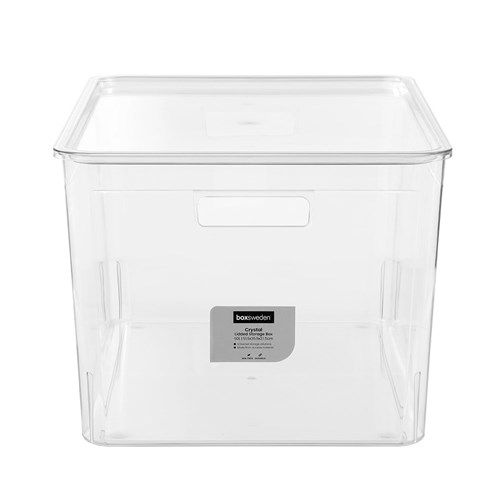 CRYSTAL STORAGE BOX LIDDED 50L