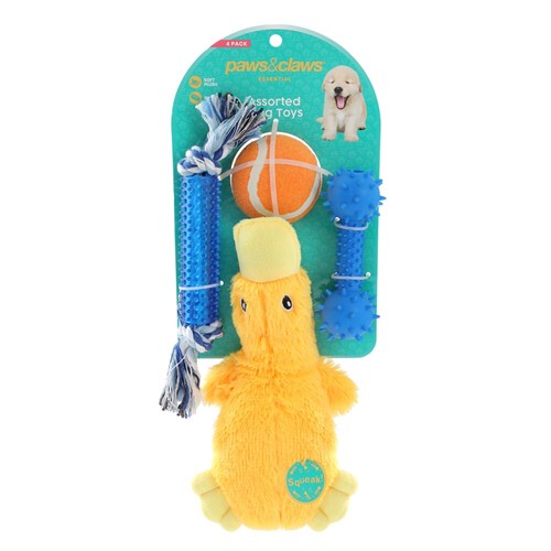 DOG TOYS 4 PACK