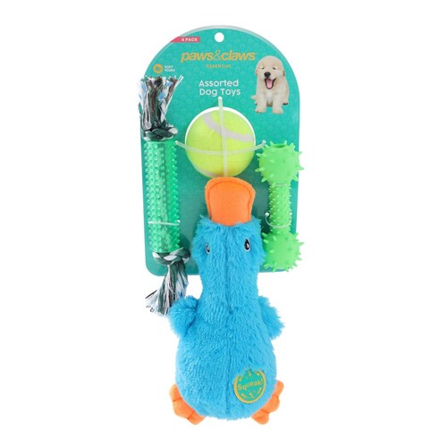 DOG TOYS 4 PACK