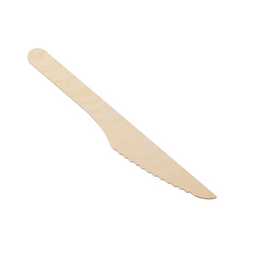 ECO WOODEN KNIVES 16.5CM 20PK