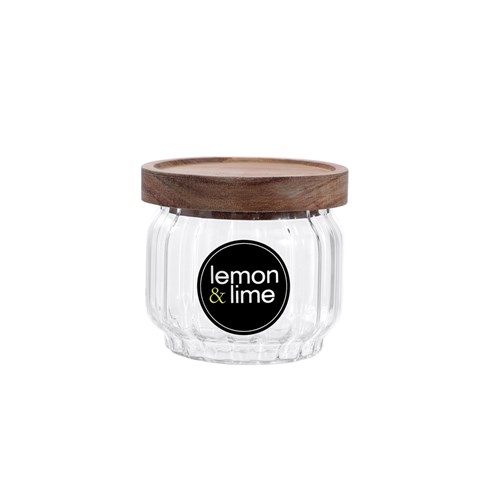 WOODEND ACACIA RIBBED GLASS