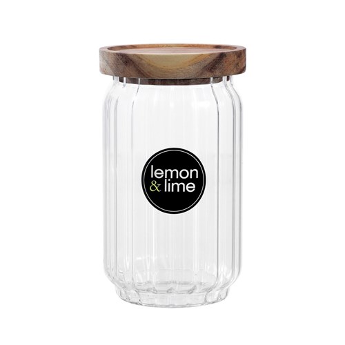 WOODEND ACACIA RIBBED GLASS