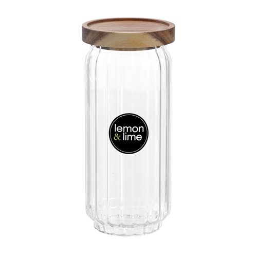 WOODEND ACACIA RIBBED GLASS