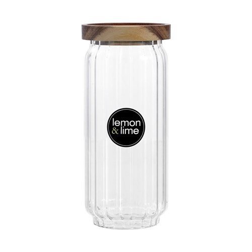 WOODEND ACACIA RIBBED GLASS