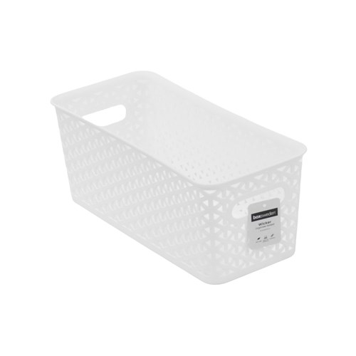 WICKER DESIGN ORGANISER BASKET