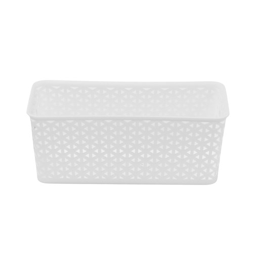 WICKER DESIGN ORGANISER BASKET