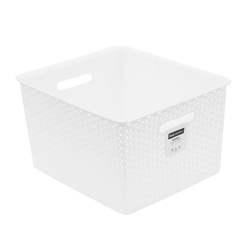WICKER DESIGN ORGANISER BASKET