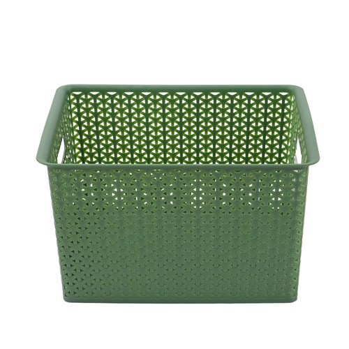 WICKER DESIGN ORGANISER BASKET