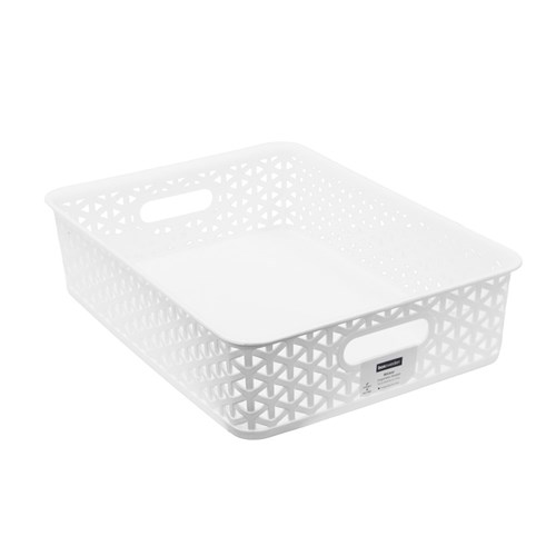 WICKER DESIGN ORGANISER BASKET