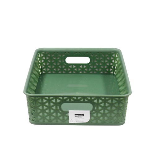 WICKER DESIGN ORGANISER BASKET