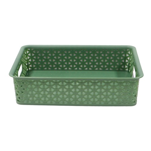 WICKER DESIGN ORGANISER BASKET