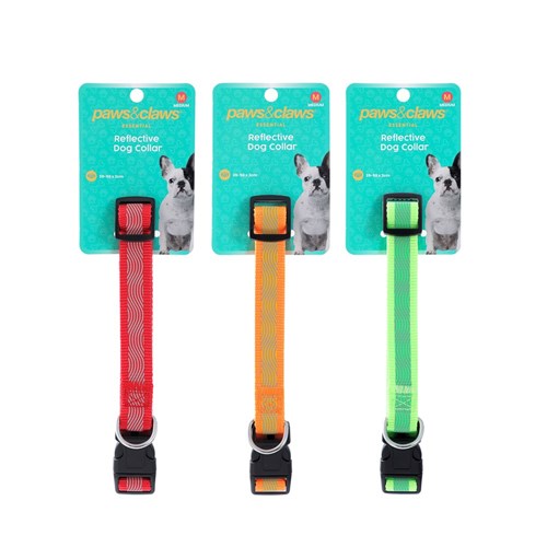 REFLECTIVE DOG COLLAR MED