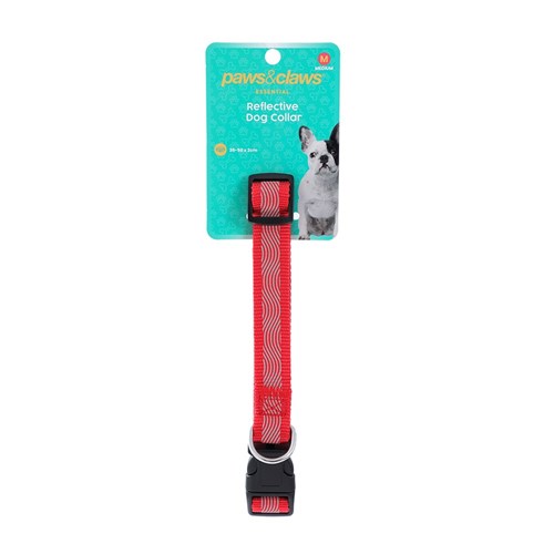 REFLECTIVE DOG COLLAR MED