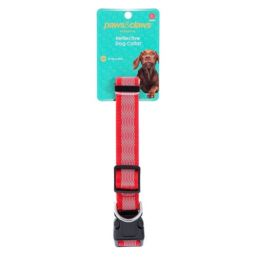 REFLECTIVE DOG COLLAR LGE