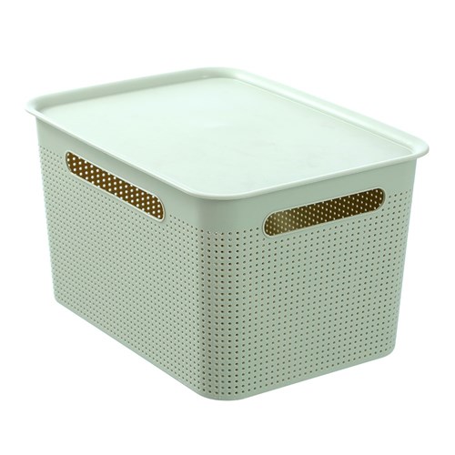 KOI LIDDED STORAGE BASKET