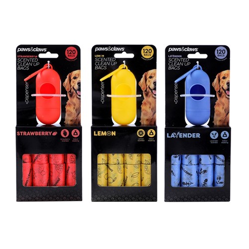 SCENTED POOP BAGS & DISPENSER