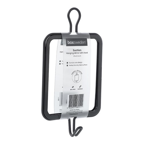 SUCTION HANGING MIRROR W/HOOK