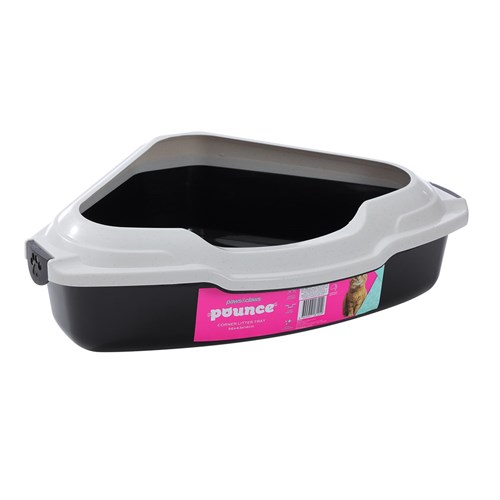 POUNCE CORNER LITTER TRAY +RIM
