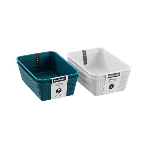RIBBED STORAGE TRAY 2PK