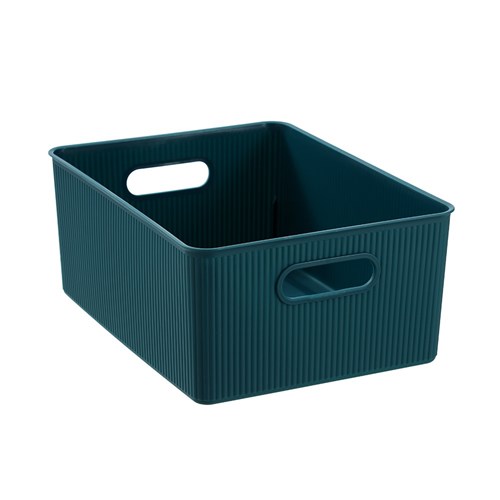 RIBBED STORAGE BASKET 16L