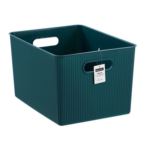RIBBED STORAGE BASKET 24L