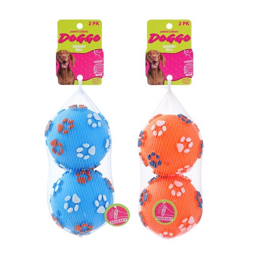 DOGGO PAW PRINT BALL 2PK
