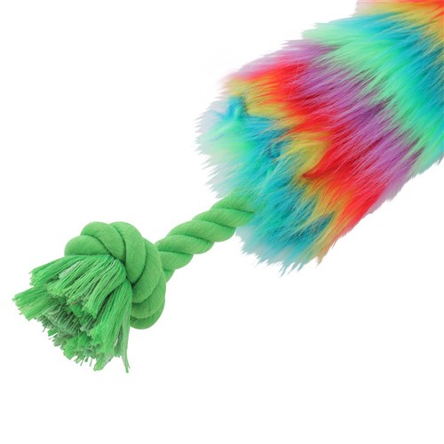 DOGGO PLUSH FUR CRINKLE TUGGER