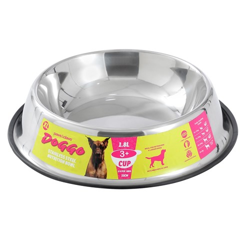 DOGGO STAINLESS STEEL PET BOWL