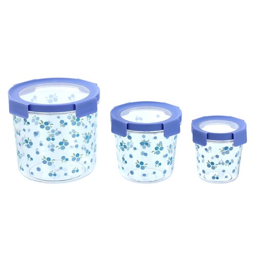 FOOD CONTAINER 3 SET PRINTED