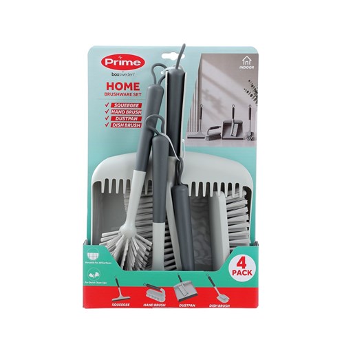 PRIME 4PC HOME BRUSHWARE SET