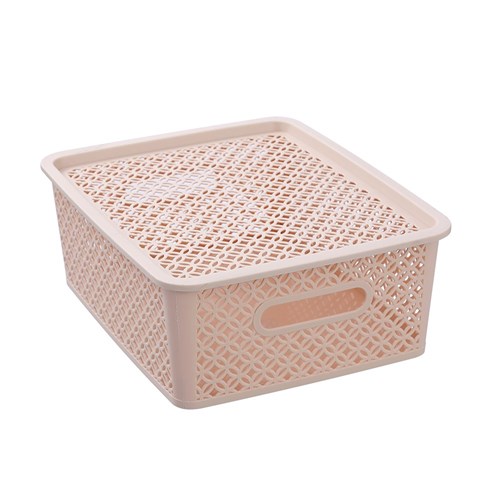 MEDALLION BASKET WITH LID