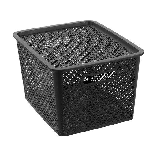 MEDALLION BASKET WITH LID