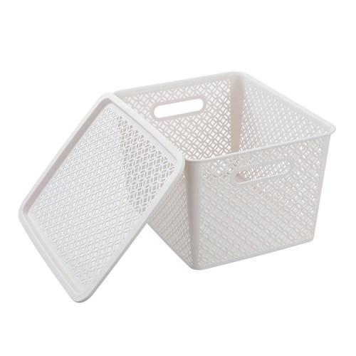 MEDALLION BASKET WITH LID