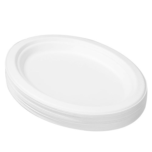 ECO SUGARCANE OVAL PLATE