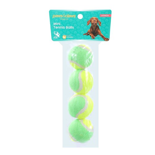MINI TENNIS BALL 4PK 4.5CM
