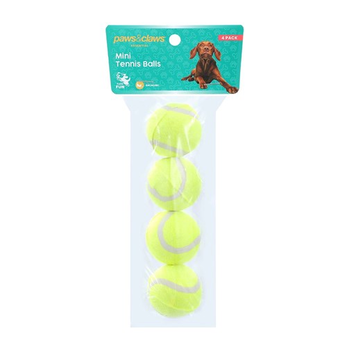 MINI TENNIS BALL 4PK 4.5CM