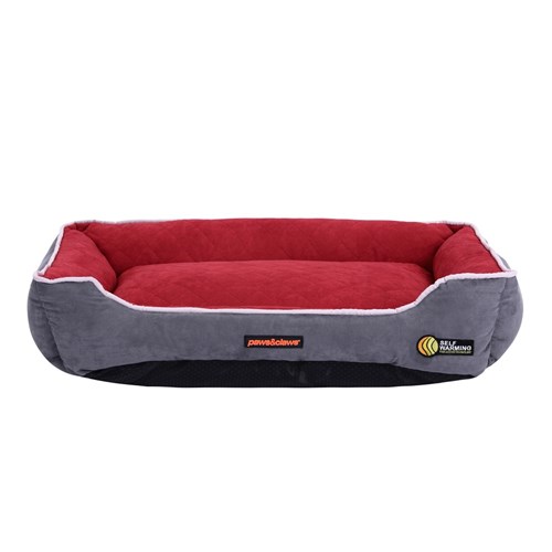 SELF WARMING WALLED BED RED